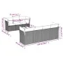 8-piece garden sofa set and gray synthetic rattan cushions by , Garden sets - Ref: Foro24-3249119, Price: 490,12 €, Discount: %