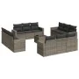 Garden sofa set with cushions 13 pieces gray synthetic rattan by , Modular outdoor sofas - Ref: Foro24-3251117, Price: 927,28...
