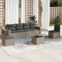 7-piece garden sofa set with gray PE rattan cushions by , Modular outdoor sofas - Ref: Foro24-3251157, Price: 419,94 €, Disco...