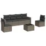7-piece garden sofa set with gray PE rattan cushions by , Modular outdoor sofas - Ref: Foro24-3251157, Price: 419,94 €, Disco...