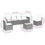 7-piece garden sofa set with gray PE rattan cushions by , Modular outdoor sofas - Ref: Foro24-3251157, Price: 405,69 €, Disco...