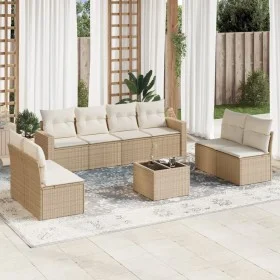 9-piece garden sofa set with beige synthetic rattan cushions by , Modular outdoor sofas - Ref: Foro24-3251195, Price: 574,17 ...