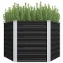 Arriate de acero galvanizado gris antracita 129x129x77 cm de vidaXL, Maceteros y jardineras - Ref: Foro24-45734, Precio: 59,2...