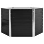 Arriate de acero galvanizado gris antracita 129x129x77 cm de vidaXL, Maceteros y jardineras - Ref: Foro24-45734, Precio: 52,1...