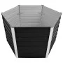 Arriate de acero galvanizado gris antracita 129x129x77 cm de vidaXL, Maceteros y jardineras - Ref: Foro24-45734, Precio: 59,2...