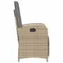 Garden chairs and table 3 pieces synthetic rattan beige cushion by , Garden sets - Ref: Foro24-365205, Price: 342,24 €, Disco...