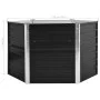 Arriate de acero galvanizado gris antracita 129x129x77 cm de vidaXL, Maceteros y jardineras - Ref: Foro24-45734, Precio: 59,2...