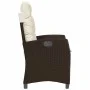 Garden recliners with brown cushions 2 pcs PE rattan by , Garden chairs - Ref: Foro24-365218, Price: 265,79 €, Discount: %
