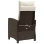 Garden recliners with brown cushions 2 pcs PE rattan by , Garden chairs - Ref: Foro24-365218, Price: 265,79 €, Discount: %