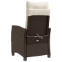 Gartenliegen mit braunen Kissen 2 Stück PE-Rattan von , Gartenstühle - Ref: Foro24-365218, Preis: 245,70 €, Rabatt: %