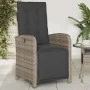 Garden recliners with footrest 2 pcs gray PE rattan by , Garden chairs - Ref: Foro24-365195, Price: 303,40 €, Discount: %