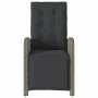 Garden recliners with footrest 2 pcs gray PE rattan by , Garden chairs - Ref: Foro24-365195, Price: 303,40 €, Discount: %