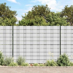 Paneles de privacidad 4 uds PVC blanco 35x0,19 m