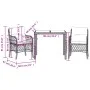 Table and chairs with cushions 3 pieces black synthetic rattan by , Garden sets - Ref: Foro24-3212018, Price: 294,21 €, Disco...
