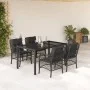Set de muebles jardín 5 pzas con cojines ratán sintético negro de , Conjuntos de jardín - Ref: Foro24-3212026, Precio: 518,61...