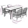 5-piece garden furniture set with black synthetic rattan cushions by , Garden sets - Ref: Foro24-3212026, Price: 518,61 €, Di...