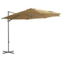 Gartenschirm mit tragbarer grauer Taupe-Basis von vidaXL, Sonnenschirme - Ref: Foro24-276342, Preis: 169,30 €, Rabatt: %