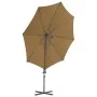 Gartenschirm mit tragbarer grauer Taupe-Basis von vidaXL, Sonnenschirme - Ref: Foro24-276342, Preis: 169,30 €, Rabatt: %