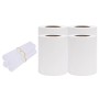 Paneles de privacidad 4 uds PVC blanco 35x0,19 m
