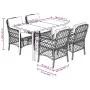 Set comedor de jardín 5 pzas con cojines ratán sintético beige de , Conjuntos de jardín - Ref: Foro24-3212140, Precio: 609,73...