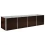 Braunes Blumenbeet aus verzinktem Stahl, 320 x 80 x 77 cm von vidaXL, Töpfe und Pflanzgefäße - Ref: Foro24-45715, Preis: 123,...