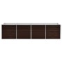 Braunes Blumenbeet aus verzinktem Stahl, 320 x 80 x 77 cm von vidaXL, Töpfe und Pflanzgefäße - Ref: Foro24-45715, Preis: 120,...
