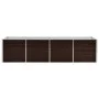 Braunes Blumenbeet aus verzinktem Stahl, 320 x 80 x 77 cm von vidaXL, Töpfe und Pflanzgefäße - Ref: Foro24-45715, Preis: 123,...