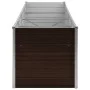 Braunes Blumenbeet aus verzinktem Stahl, 320 x 80 x 77 cm von vidaXL, Töpfe und Pflanzgefäße - Ref: Foro24-45715, Preis: 123,...