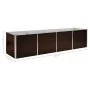 Arriate de acero galvanizado marrón 320x80x77 cm de vidaXL, Maceteros y jardineras - Ref: Foro24-45715, Precio: 116,44 €, Des...