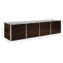 Braunes Blumenbeet aus verzinktem Stahl, 320 x 80 x 77 cm von vidaXL, Töpfe und Pflanzgefäße - Ref: Foro24-45715, Preis: 120,...