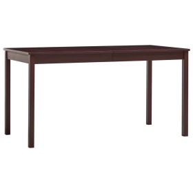 Esstisch aus dunkelbraunem Kiefernholz, 140 x 70 x 73 cm von vidaXL, Küchen- und Esstische - Ref: Foro24-283401, Preis: 129,0...