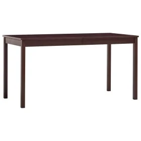 Esstisch aus dunkelbraunem Kiefernholz, 140 x 70 x 73 cm von vidaXL, Küchen- und Esstische - Ref: Foro24-283401, Preis: 129,5...