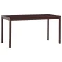 Esstisch aus dunkelbraunem Kiefernholz, 140 x 70 x 73 cm von vidaXL, Küchen- und Esstische - Ref: Foro24-283401, Preis: 129,5...