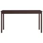 Dark brown pine wood dining table 140x70x73 cm by vidaXL, Kitchen and dining tables - Ref: Foro24-283401, Price: 131,22 €, Di...