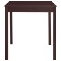 Dark brown pine wood dining table 140x70x73 cm by vidaXL, Kitchen and dining tables - Ref: Foro24-283401, Price: 129,08 €, Di...