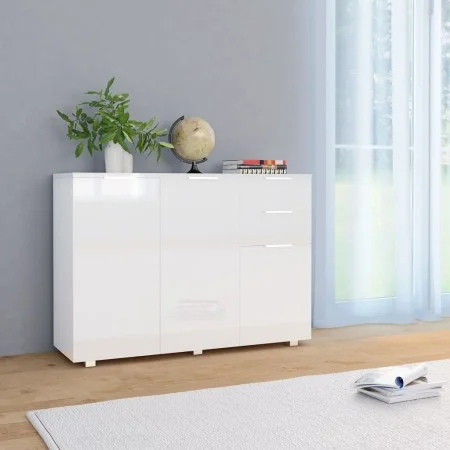 Glossy white sideboard 107x35x80.5 cm by vidaXL, Sideboards - Ref: Foro24-283718, Price: 184,21 €, Discount: %