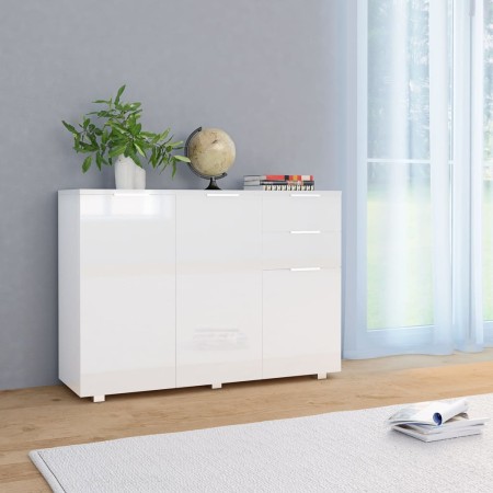 Hochglanzweißes Sideboard 107x35x80,5 cm von vidaXL, Sideboards - Ref: Foro24-283718, Preis: 187,66 €, Rabatt: %