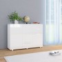Hochglanzweißes Sideboard 107x35x80,5 cm von vidaXL, Sideboards - Ref: Foro24-283718, Preis: 187,66 €, Rabatt: %