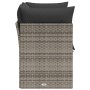 Gartensofa mit Kissen, 2-Sitzer, graues synthetisches Rattan von , Outdoor-Sofas - Ref: Foro24-366137, Preis: 146,11 €, Rabat...