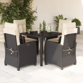 5-piece garden furniture set with black synthetic rattan cushions by , Garden sets - Ref: Foro24-3212627, Price: 576,92 €, Di...