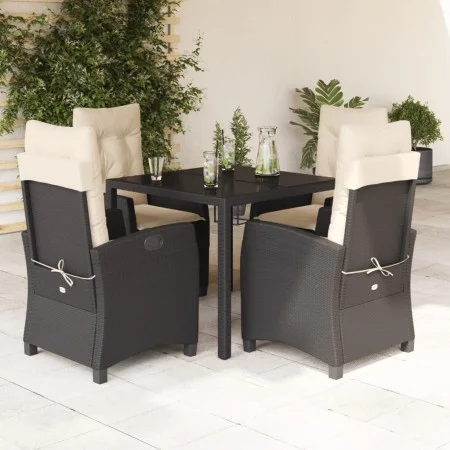 5-piece garden furniture set with black synthetic rattan cushions by , Garden sets - Ref: Foro24-3212627, Price: 587,09 €, Di...