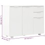 Hochglanzweißes Sideboard 107x35x80,5 cm von vidaXL, Sideboards - Ref: Foro24-283718, Preis: 187,66 €, Rabatt: %