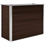 Braunes Blumenbeet aus verzinktem Stahl, 100 x 40 x 77 cm von vidaXL, Töpfe und Pflanzgefäße - Ref: Foro24-45719, Preis: 46,8...
