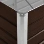 Arriate de acero galvanizado marrón 100x40x77 cm de vidaXL, Maceteros y jardineras - Ref: Foro24-45719, Precio: 45,13 €, Desc...