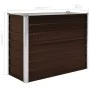 Arriate de acero galvanizado marrón 100x40x77 cm de vidaXL, Maceteros y jardineras - Ref: Foro24-45719, Precio: 45,13 €, Desc...