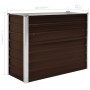 Braunes Blumenbeet aus verzinktem Stahl, 100 x 40 x 77 cm von vidaXL, Töpfe und Pflanzgefäße - Ref: Foro24-45719, Preis: 46,8...
