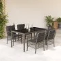Set comedor de jardín 5 piezas con cojines ratán sintético gris de , Conjuntos de jardín - Ref: Foro24-3212032, Precio: 530,2...