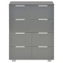 Glossy black engineered wood sideboard 60x35x80 cm by vidaXL, Drawers - Ref: Foro24-283714, Price: 152,96 €, Discount: %