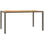 Garten-Essgruppe 7-teilig und graue synthetische Rattankissen von , Gartensets - Ref: Foro24-3212051, Preis: 660,18 €, Rabatt: %