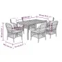 Garden dining set 7 pieces and gray synthetic rattan cushions by , Garden sets - Ref: Foro24-3212051, Price: 694,60 €, Discou...